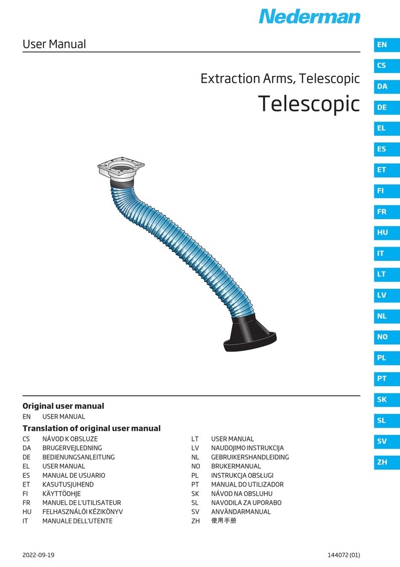 Nederman Telescopic user manual