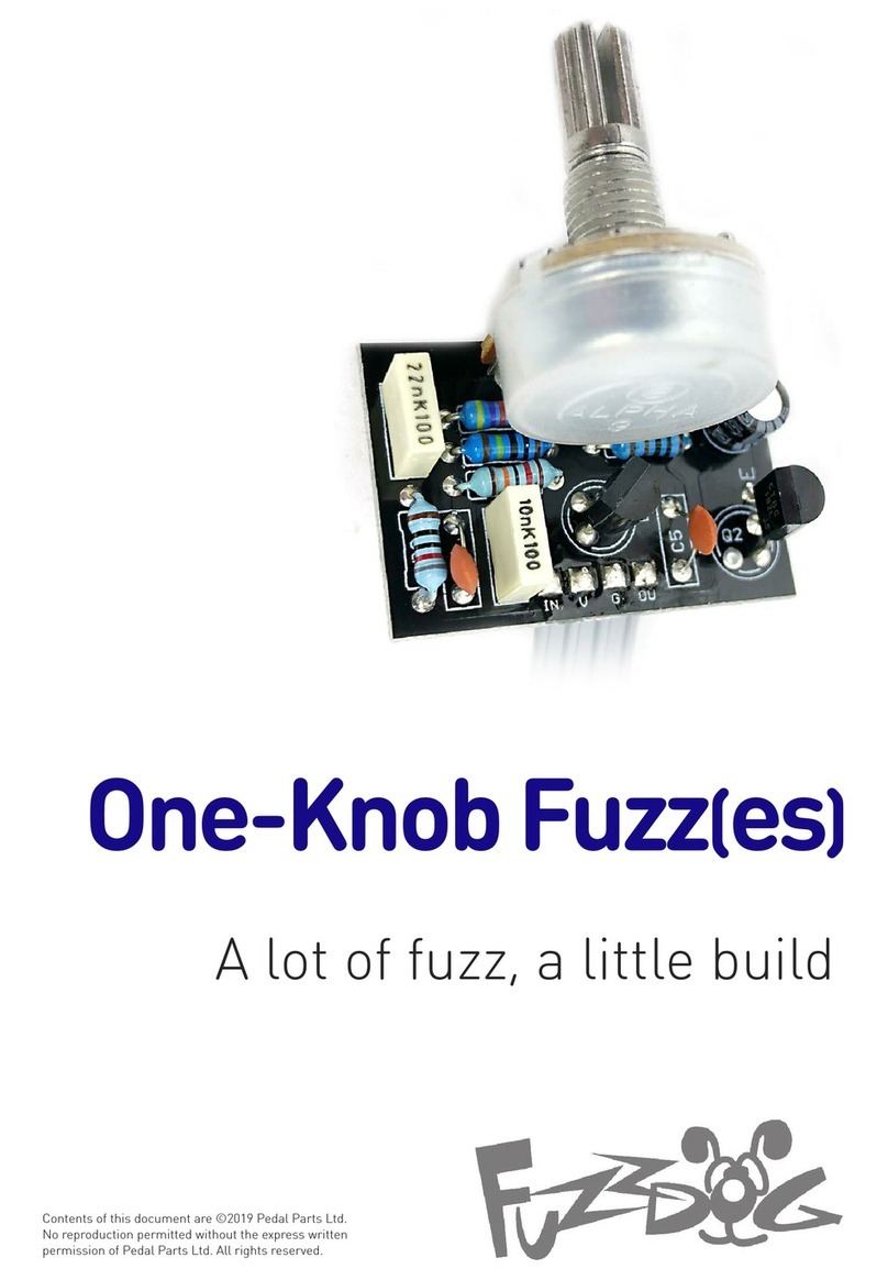 FuzzDog One-Knob Fuzz(es) User manual