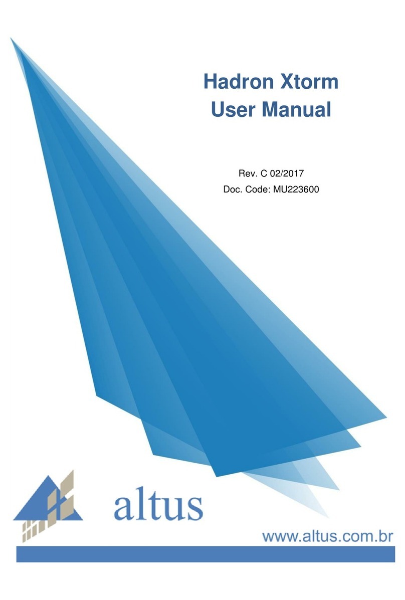 ALTUS Hadron Xtorm User manual