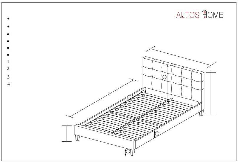 Altos Hermosa Bed Assembly instructions
