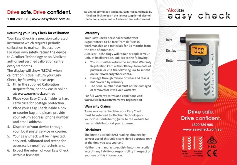 Alcolizer Easy Check User manual