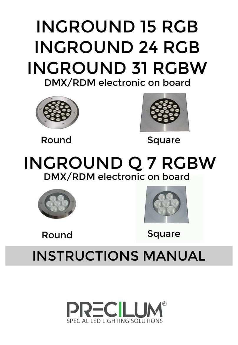 PRECILUM INGROUND 15 RGB instruction manual PRECILUM INGROUND 15 RGB instruction manual