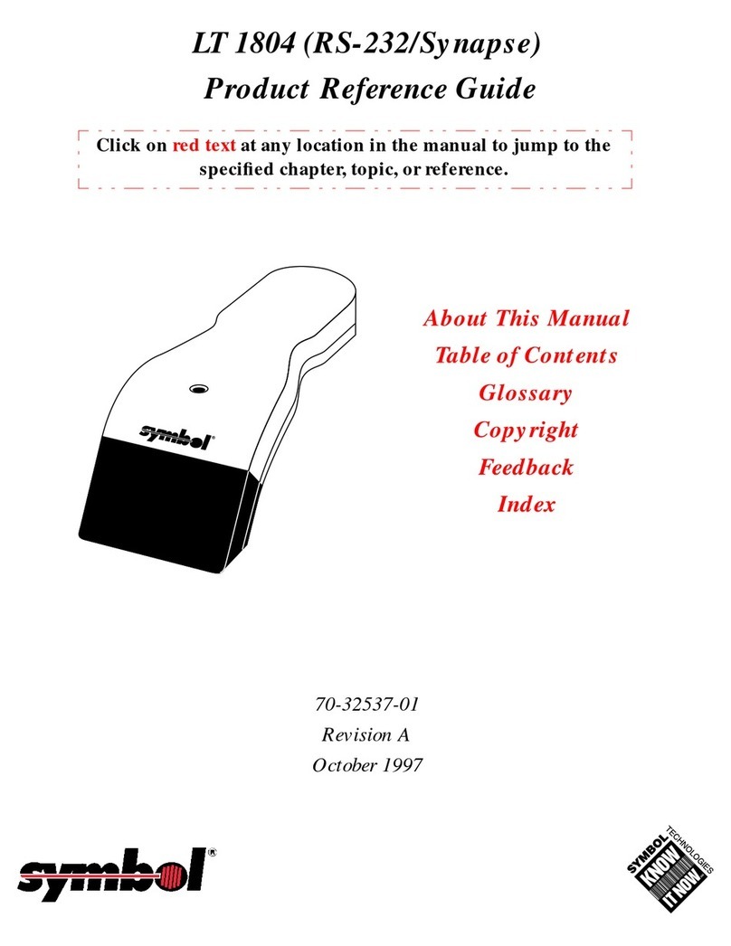 Symbol LT 1804 Product reference guide