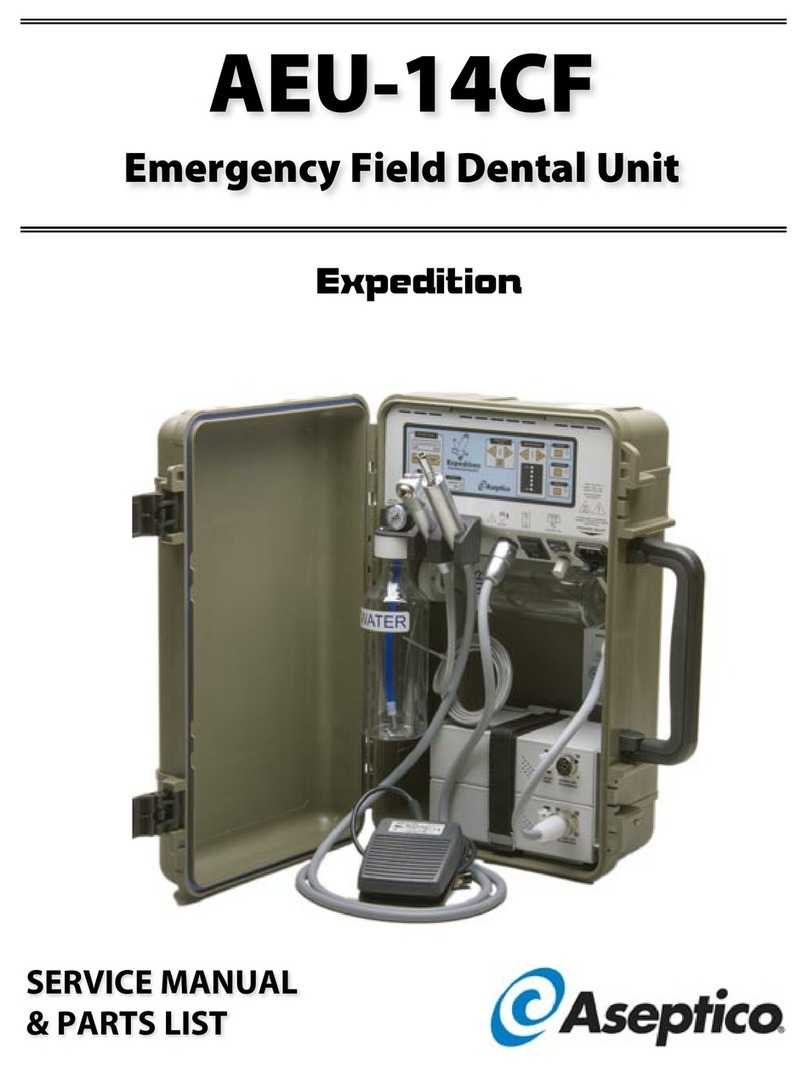 Aseptico AEU-14CF OPERATION, SERVICE MANUAL & PARTS LIST