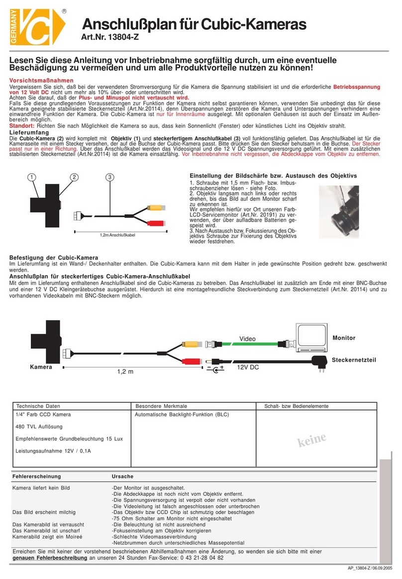 VC 13804-Z Instruction manual