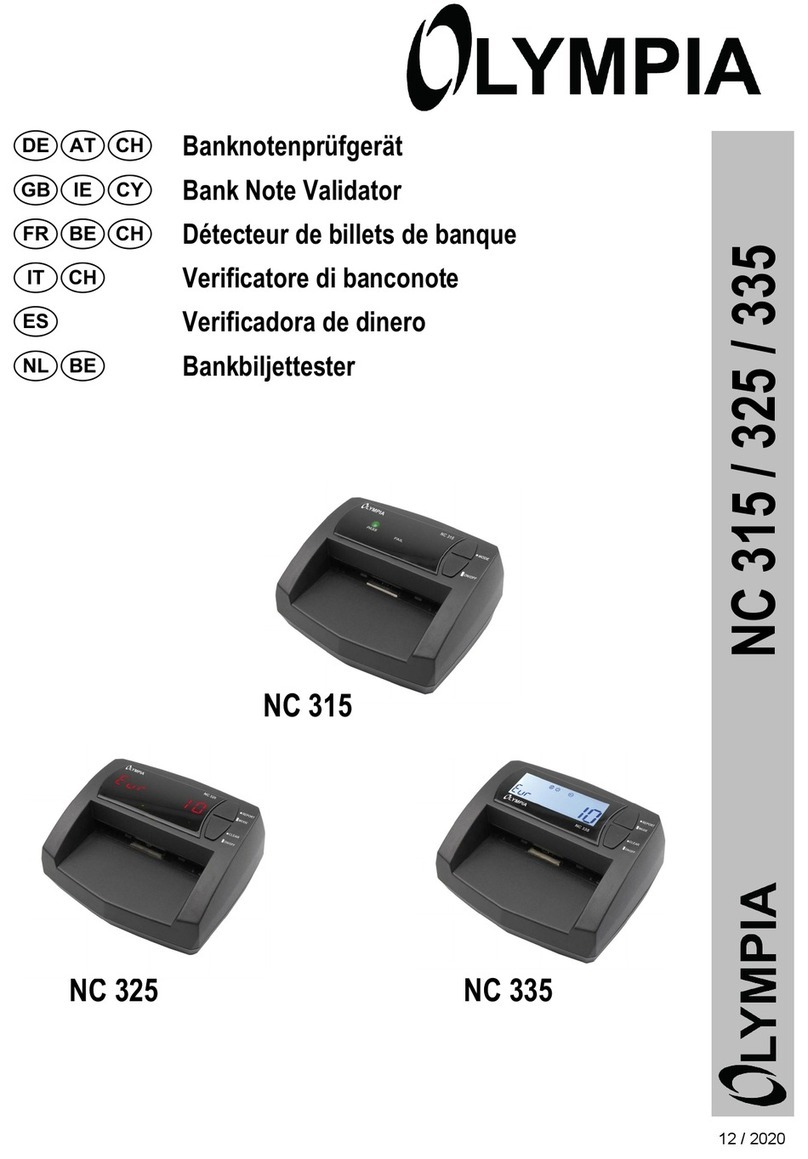 Olympia NC 315 User manual