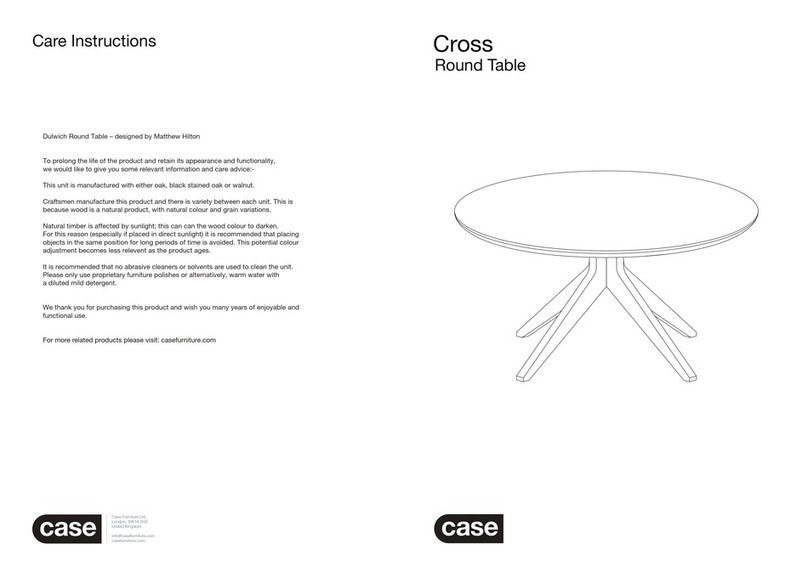 Case Cross Round Table User manual