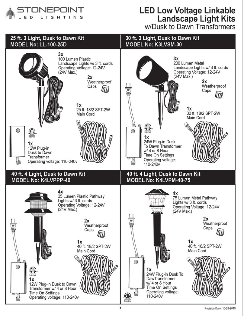 StonePoint LL-100-25D quick start guide