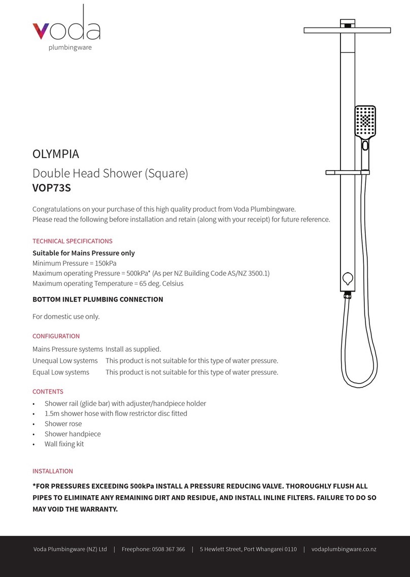 Voda Olympia VOP73S quick start guide
