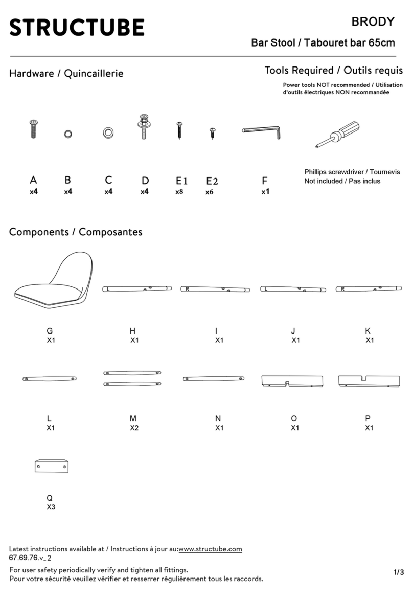 STRUCTUBE BRODY User manual