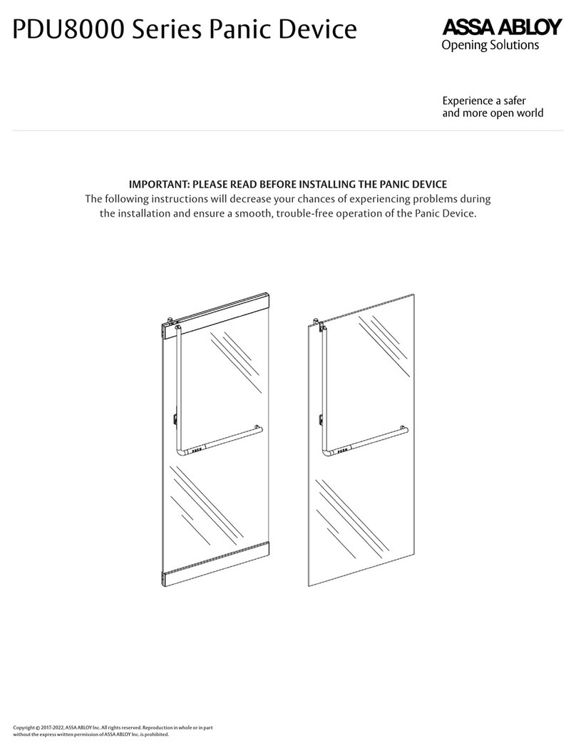Assa Abloy PDU8000 Series manual