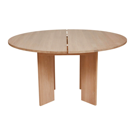 OYOY Kotai Round Dining Table Assembly instructions