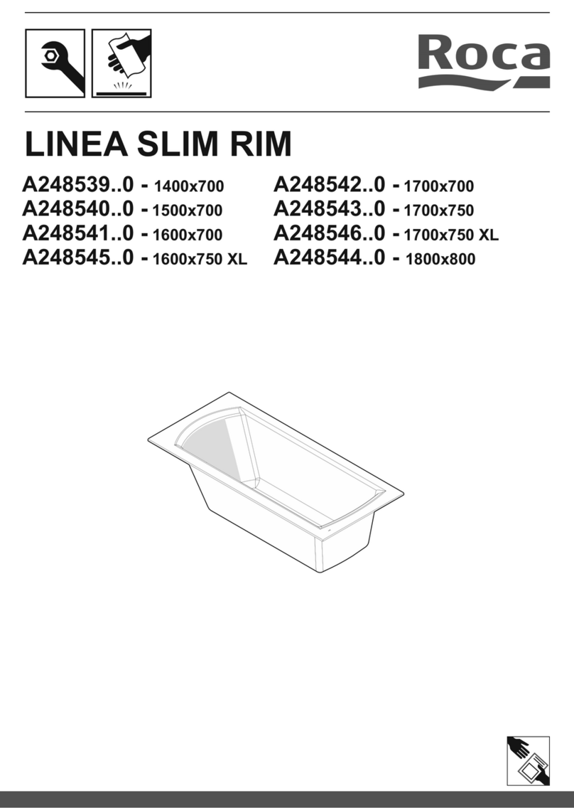 Roca LINEA SLIM RIM A248539 0 Series manual