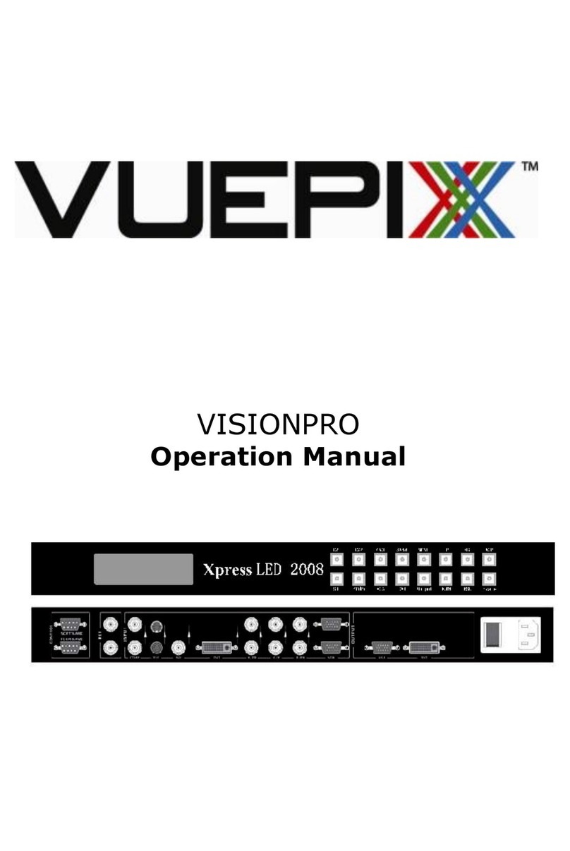 VUEPIX VISIONPRO Operation manual