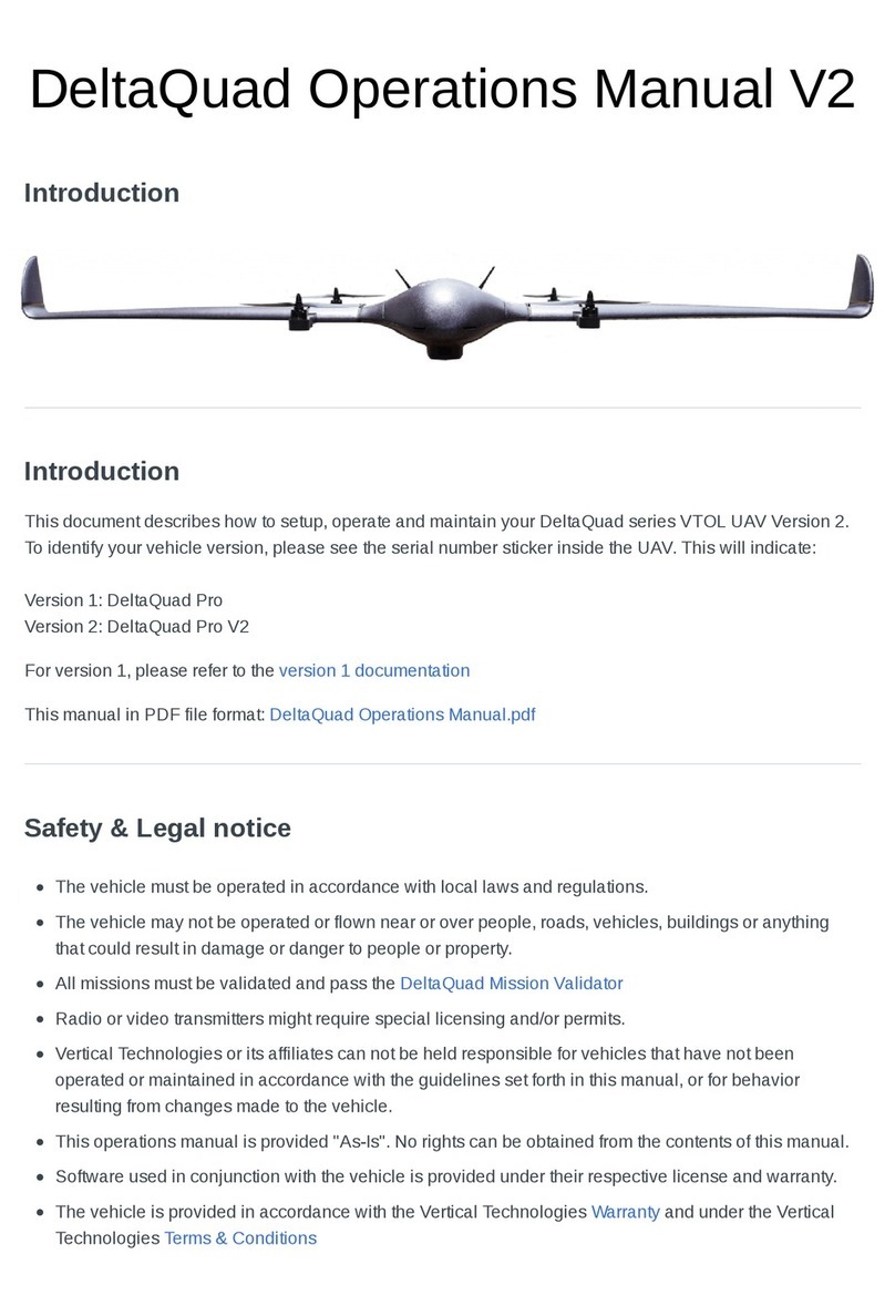Vertical Technologies DeltaQuad VTOL UAV Series Operation manual