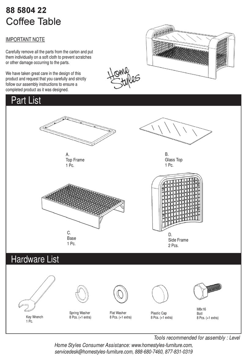 Home Styles 88 5804 22 Assembly instructions Home Styles 88 5804 22 Assembly instructions