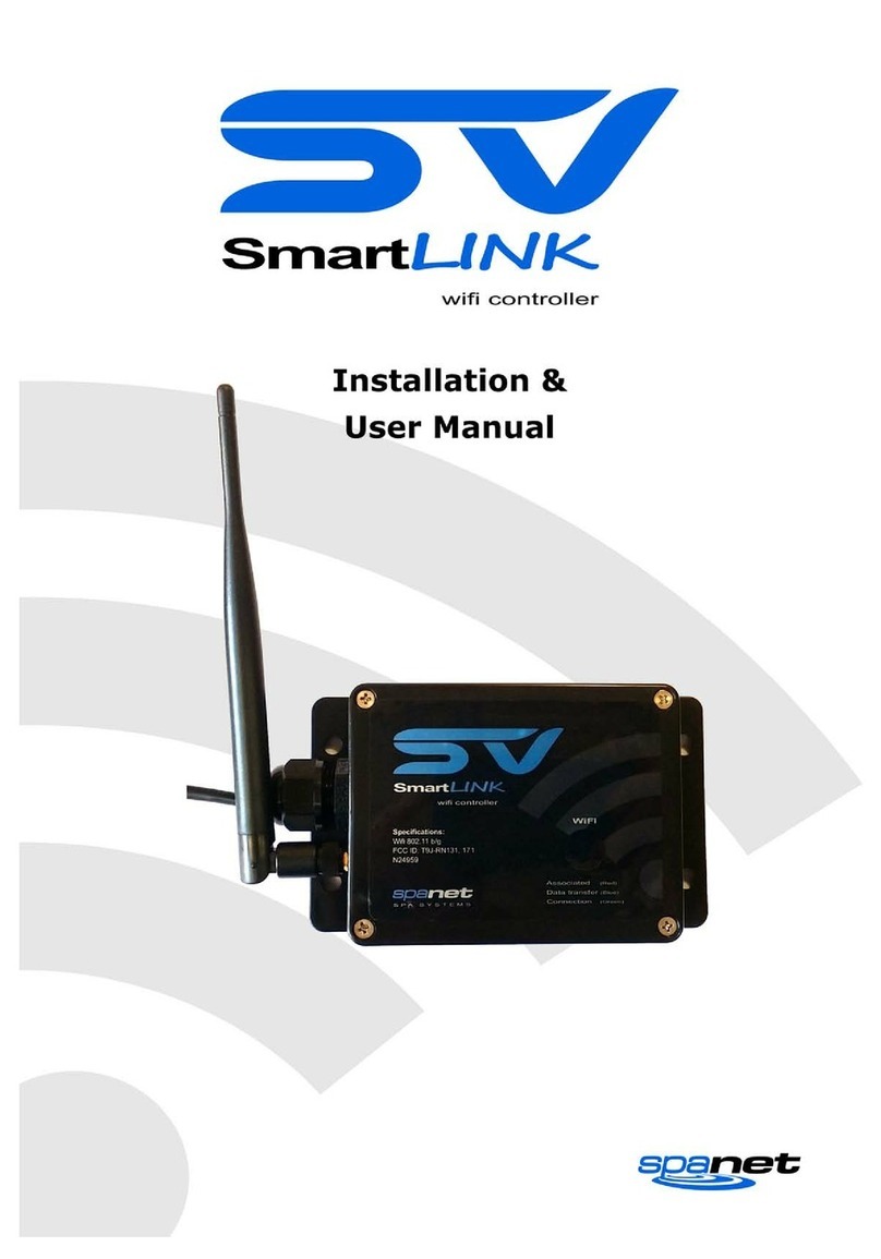 SpaNet SV SmartLINK Installation & user manual