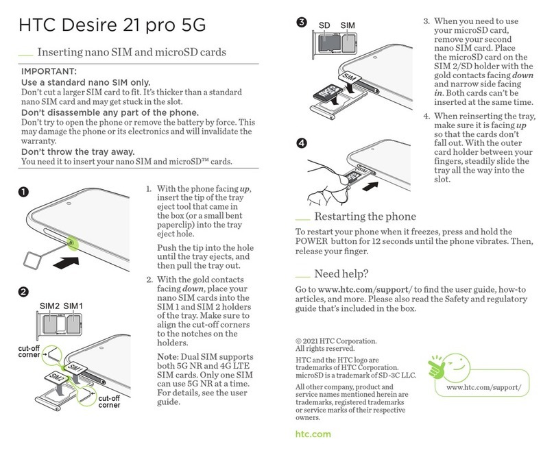 HTC Desire 21 pro 5G User manual