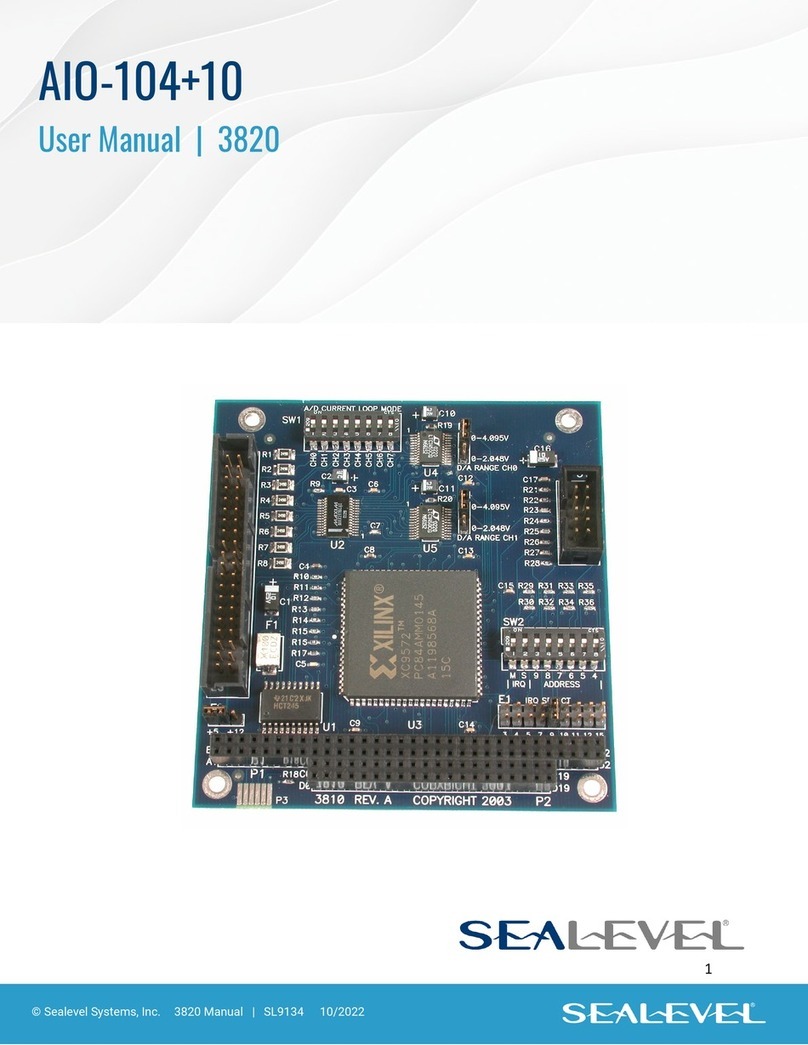 SeaLevel 3820 User manual