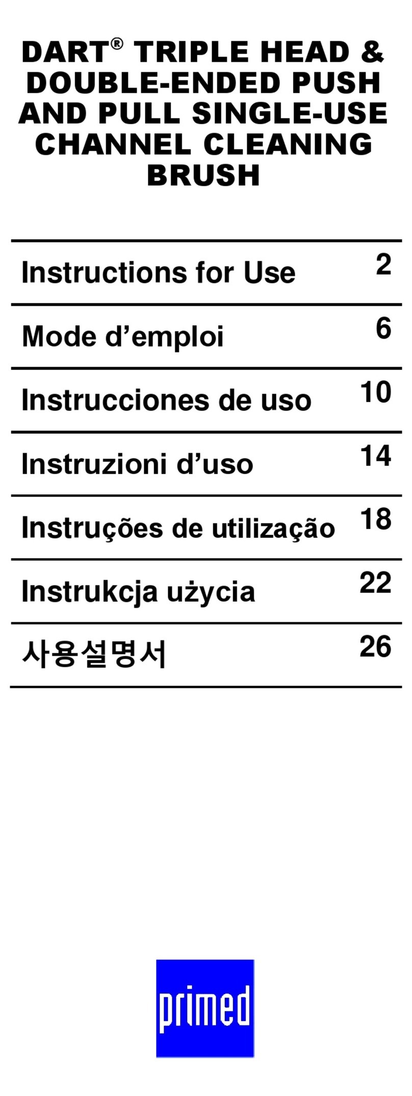 PRIMED DART 9192 User manual