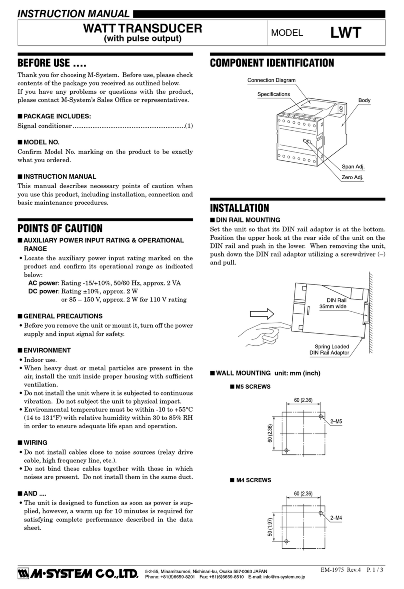 M-system LWT User manual