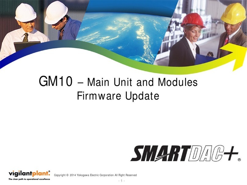 YOKOGAWA SMARTDAC+ GM10 Firmware update