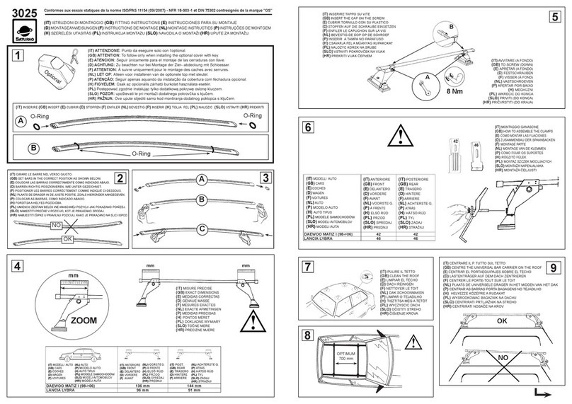 Saturno 3025 Fitting instructions