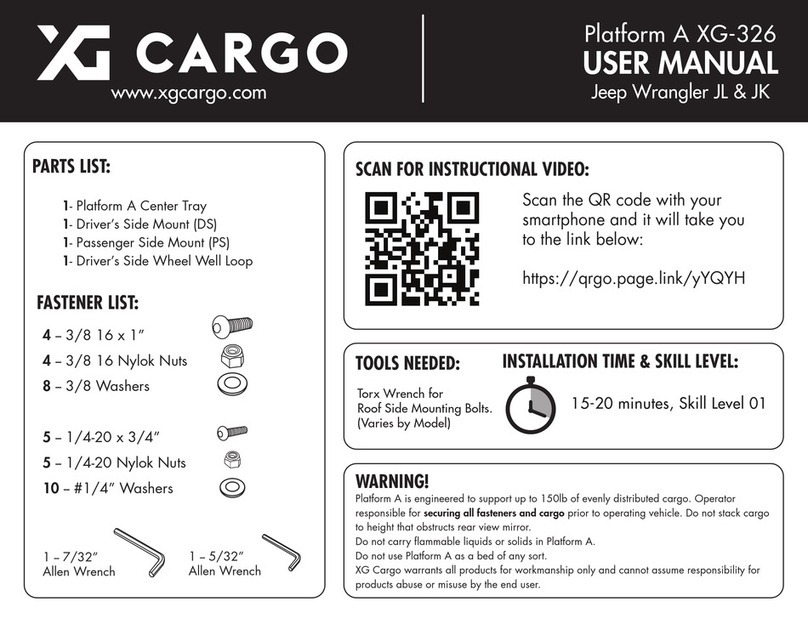 XG Cargo Platform A XG-326 user manual