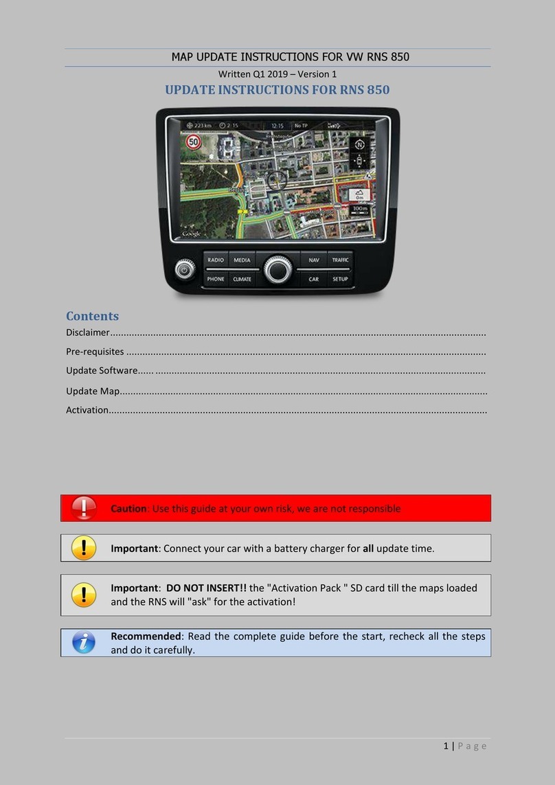 RNS 850 instructions