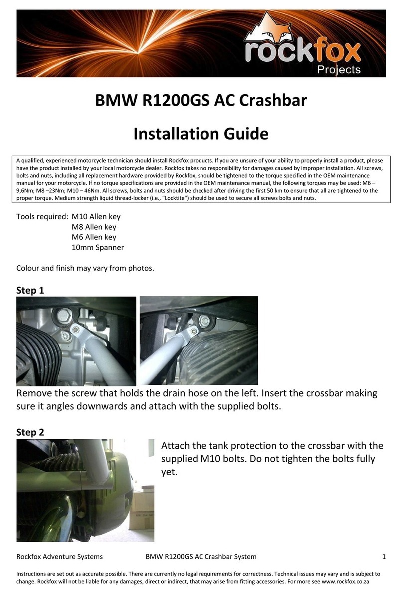 Rockfox R1200GS installation guide