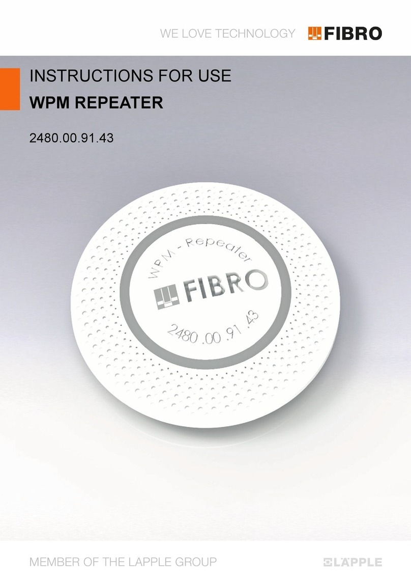 FIBRO WPM REPEATER User manual