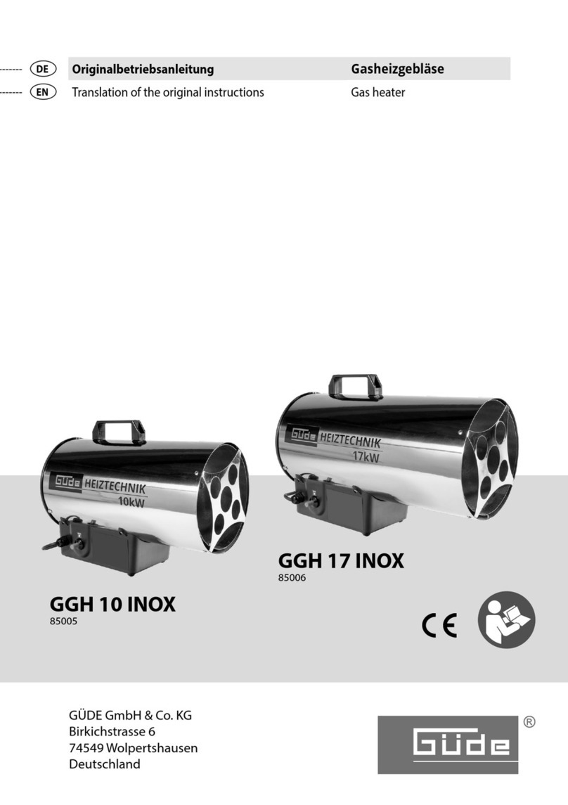 GÜDE GGH 10 INOX User manual