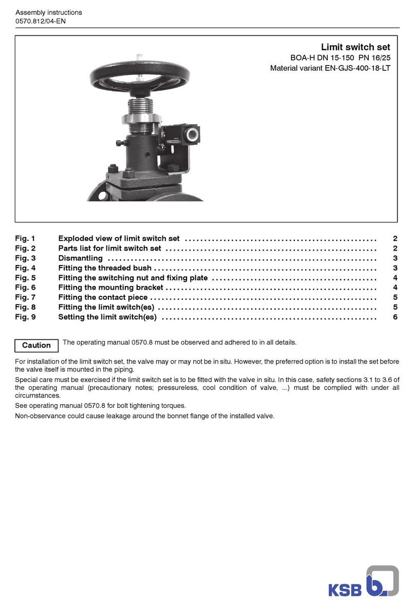 KSB BOA-H Assembly instructions