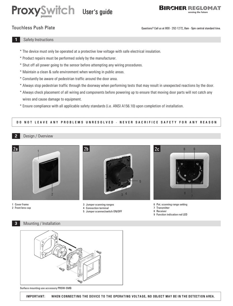 Bircher Reglomat ProxySwitch User manual