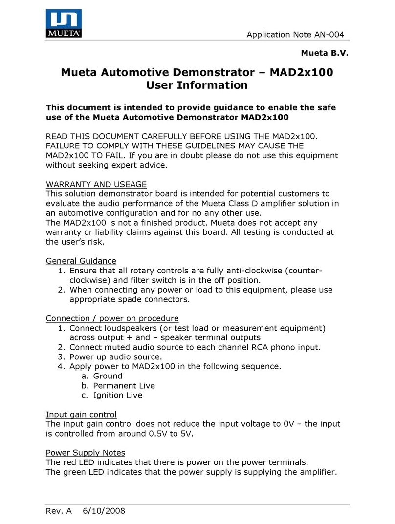 Mueta MAD2 100 Series User information