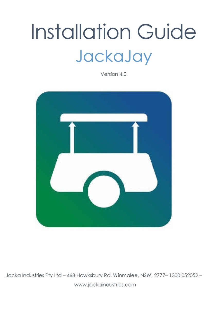 Jacka Industries JackaJay installation guide Jacka Industries JackaJay installation guide