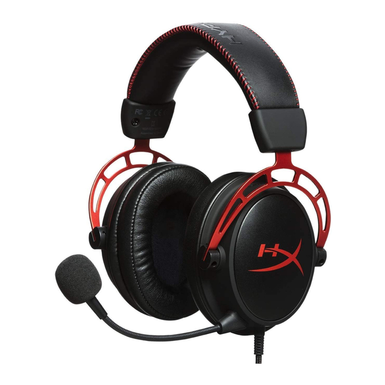 HyperX Cloud Alpha HX-HSCA-RD User manual