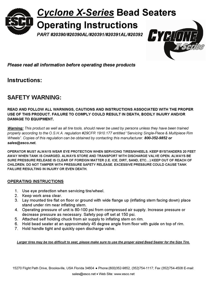 Esco CYCLONE X Series User manual