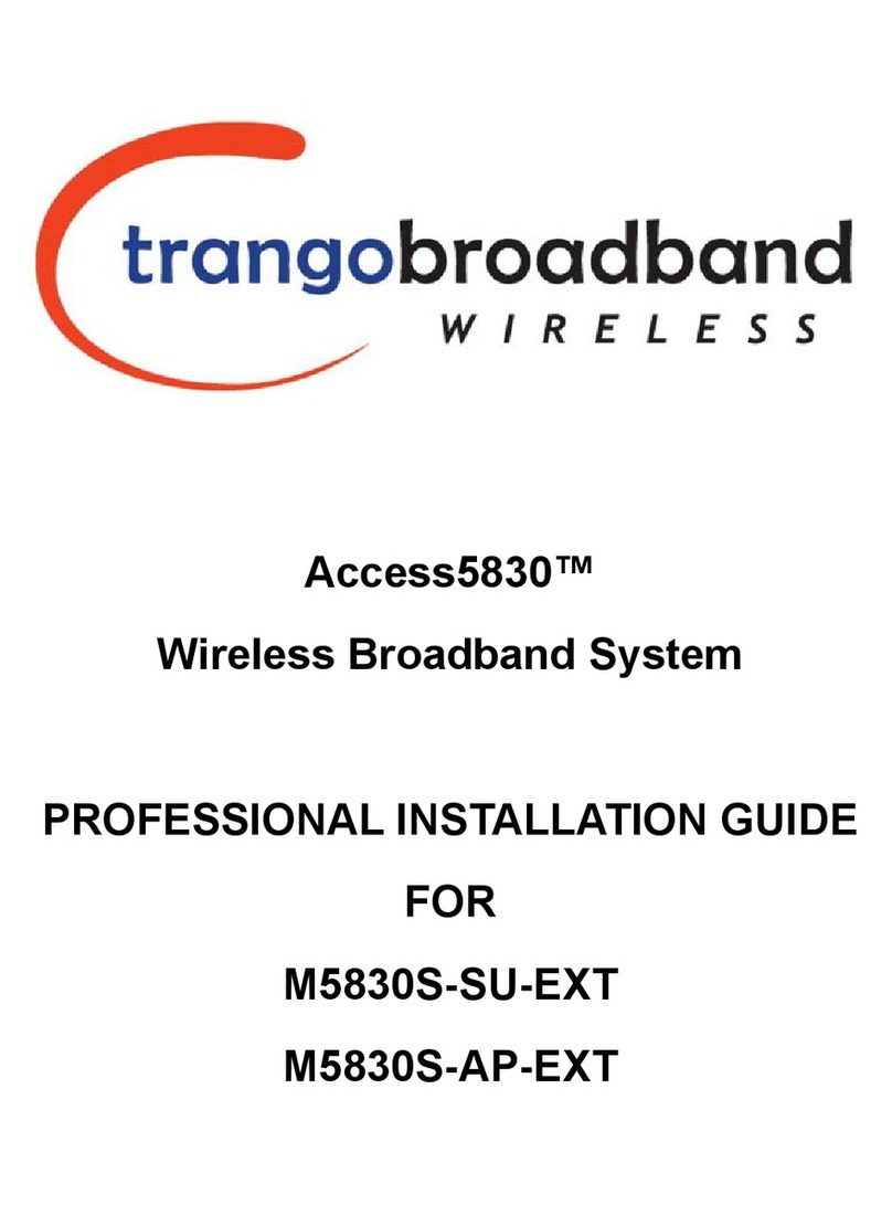 Trango Broadband Wireless M5830S-SU-EXT installation guide Trango Broadband Wireless M5830S-SU-EXT installation guide