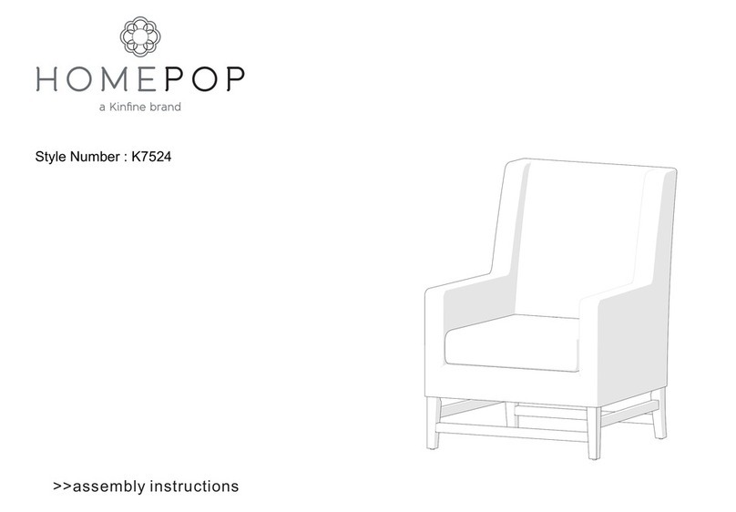 Kinfine HOMEPOP K7524 Assembly instructions Kinfine HOMEPOP K7524 Assembly instructions