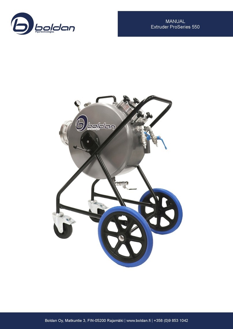 BOLDAN Extruder ProSeries 550 manual