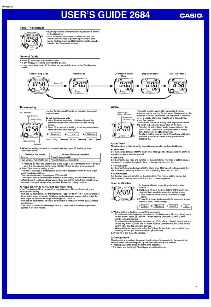 Casio MA0212-A User manual