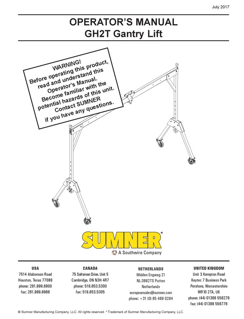 Southwire Sumner GH2T-3 Operator's manual
