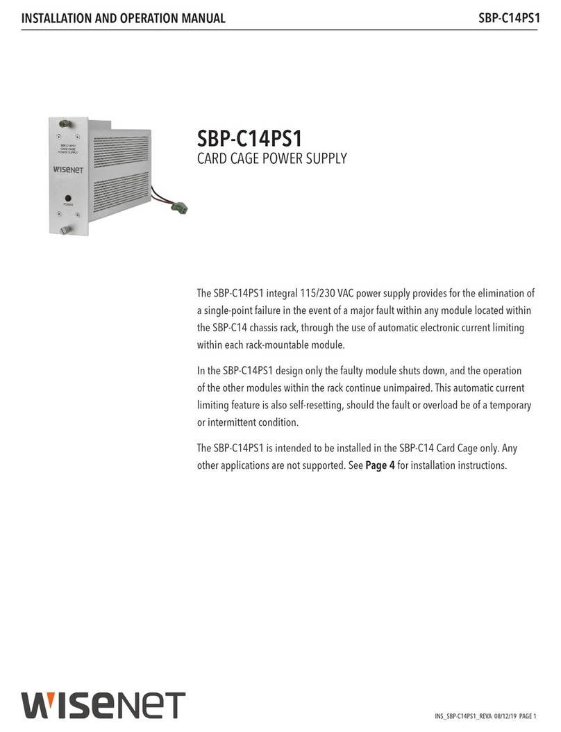 Wisenet SBP-C14PS1 Installation and operation manual