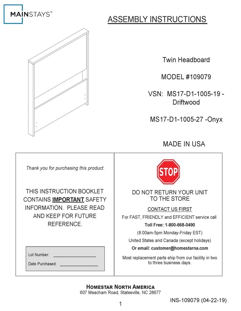home star Mainstays 109079 Assembly instructions