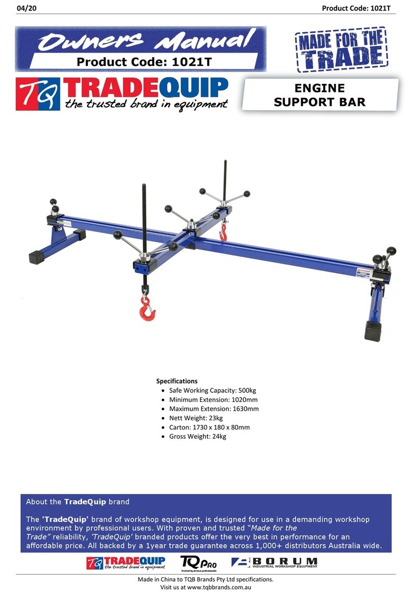 TradeQuip 1021T owner's manual