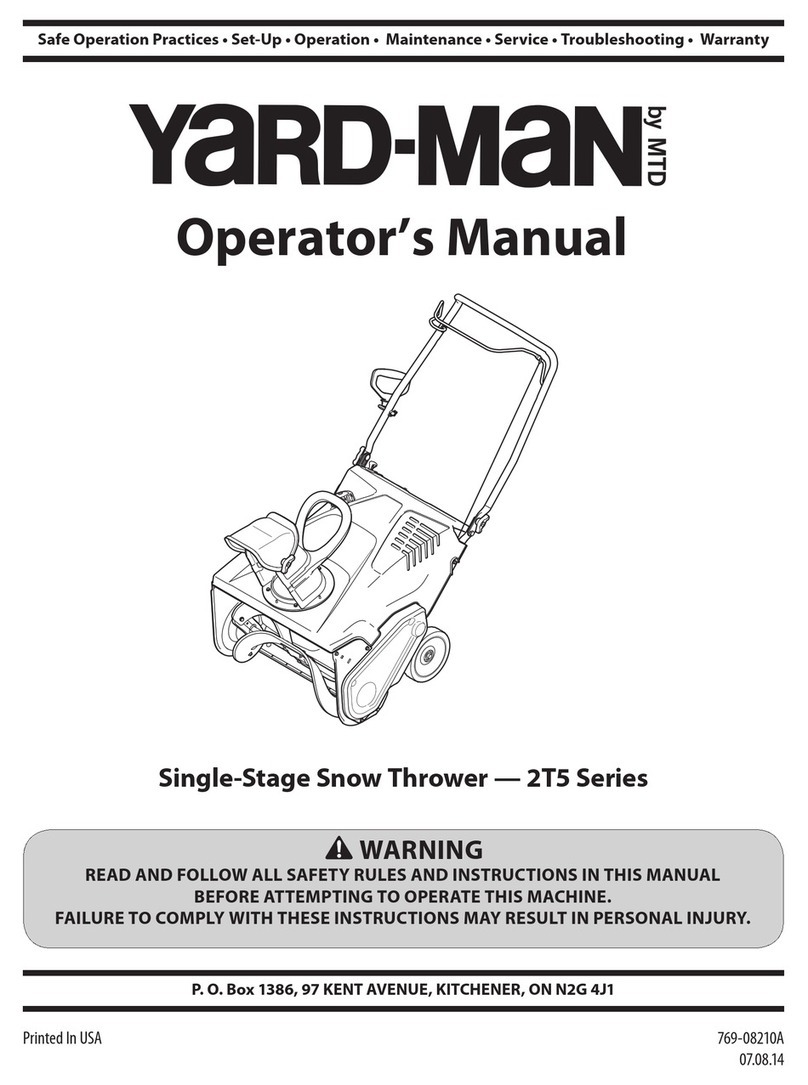 MTD YARD-MAN 2T5 Series Operator's manual