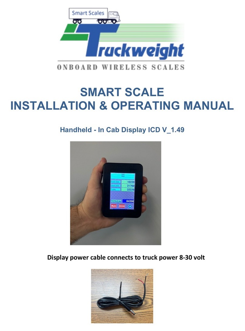 Truckweight SMART SCALE Installation & operating manual