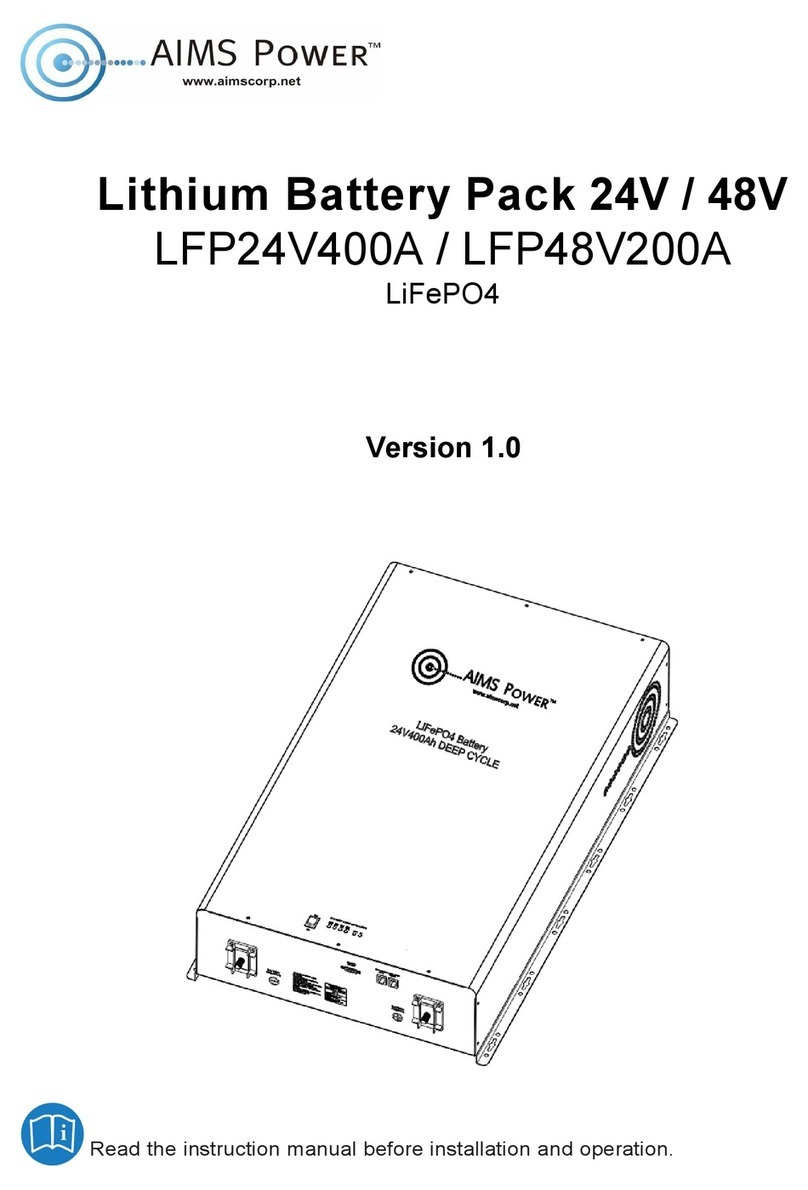 AIMS Power LFP24V400A instruction manual