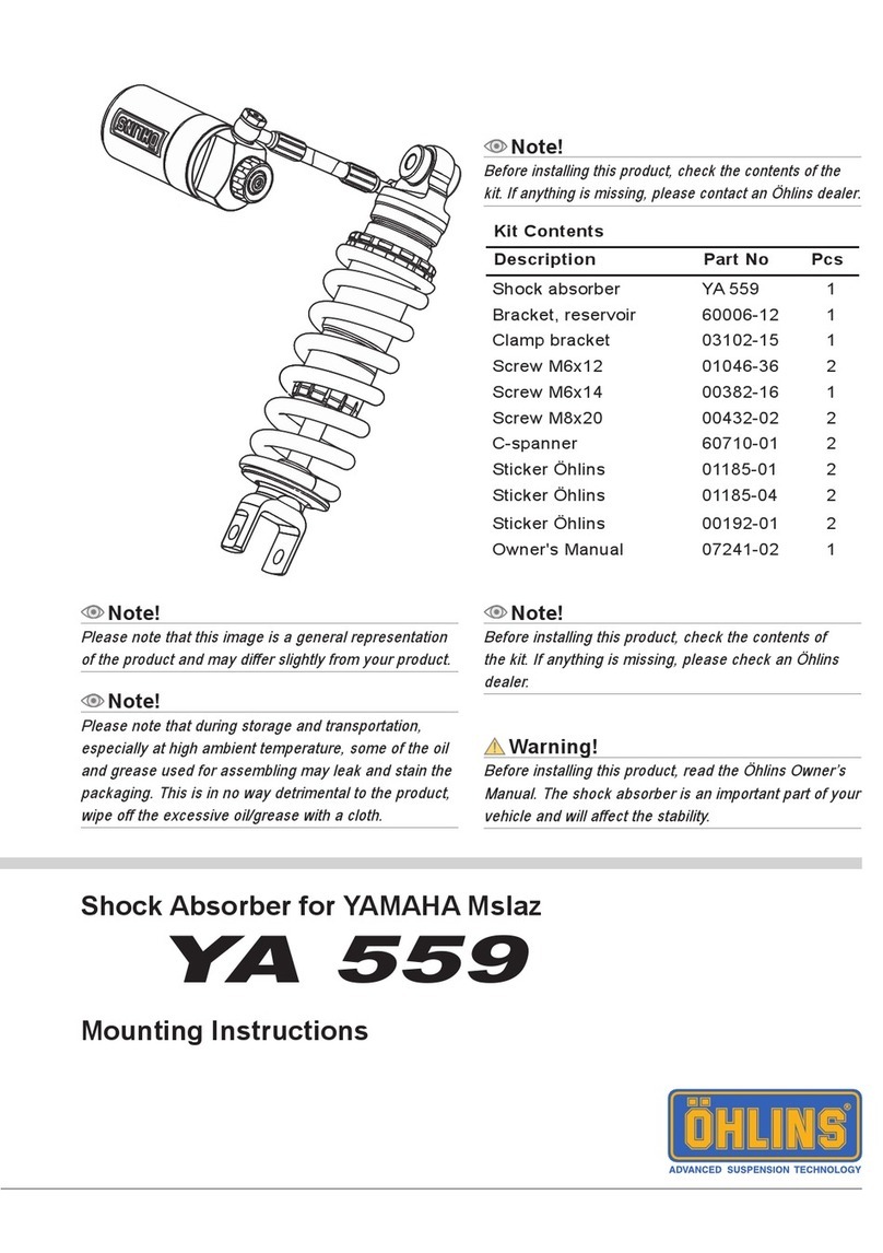 Ohlins YA 559 Mounting instructions